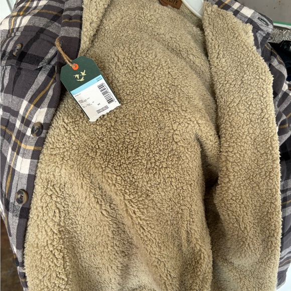 🩶New Outdoor life🖤flannel men’s shirt size(S/C) - Picture 7 of 10